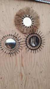 3 lü pinterest siyah & naturel set