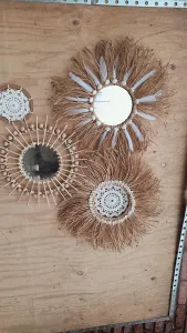 4 lü örme naturel set