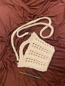 Tığ işi Mini Askılı Çanta