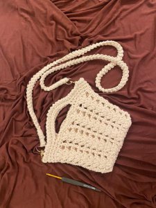 Tığ işi Mini Askılı Çanta