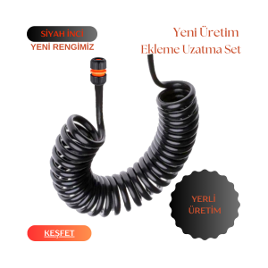 Plasyay Spiral Sulama Yıkama Hortum Setlerimiz için Uzatma Ekleme Hortumu 3.5 Metre Setler