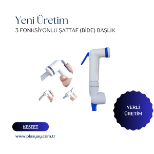 Plasyay Mandallı Şattaf (Bide) Başlık Tekne Yat Karavan İç Duş Dış Duş Ve Taharet Matik Başlıkları