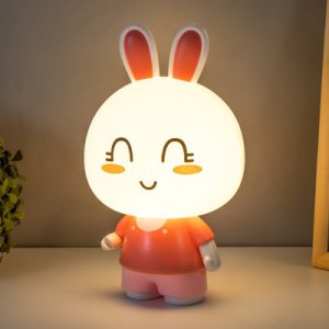 Sevimli Tavşan Pembe Abajur