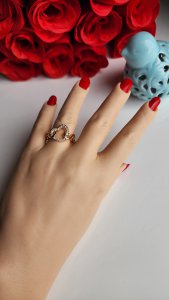 Xuping Gold Swarovski Taş Detaylı Yüzük