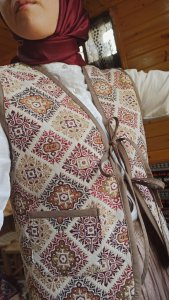 Toprak vintage yelek