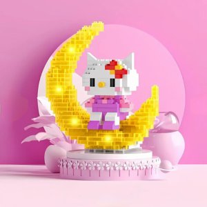 Hello Kitty Mini Moon Led Işıklı Lego Figür