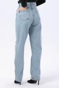 Lazer kesim kot pantolon