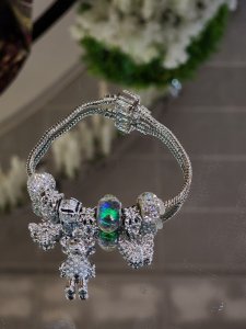 Pandora Model Silver Charmlı Çelik Bileklik