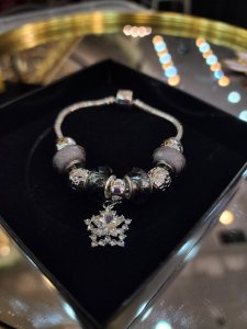Pandora Model Silver Charmlı Çelik Bileklik