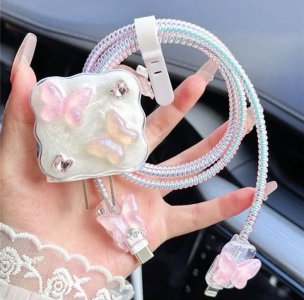 Iphone Şarj Cihazı ve Kablo Koruma Seti