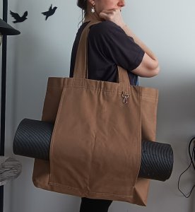 Kanvas Kumaş Pilates ve Plaj Çantası