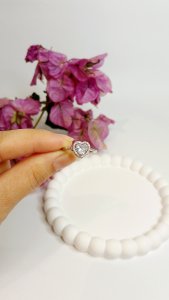 Çelik ciddi ilişki yüzüğü tektaş