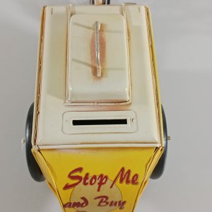 El Yapımı Metal Dondurma Arabası