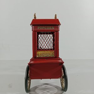 Vintage metal mısır arabası