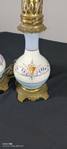 Porselen Fransız masa lambası