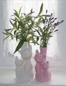 SAKSI KEDİ FİGÜRÜ İKİLİ SET