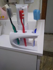 BANYO DİŞ FIRCA VE MACUNU TUTUCU