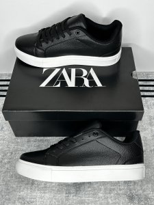 Zara Deri Siyah Beyaz