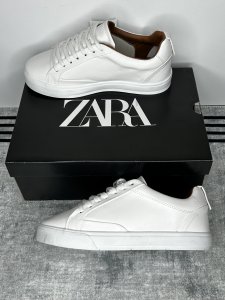 İçi Dışı Deri Siyah Beyaz Sneaker