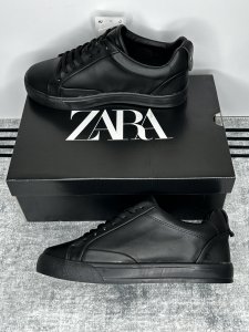 İçi Dışı Deri Siyah Beyaz Sneaker