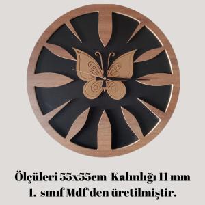 AHŞAP DUVAR SAATİ EV OFİS HER ALANDA KULLANABİLECEĞİZ ÖZEL TASARIM