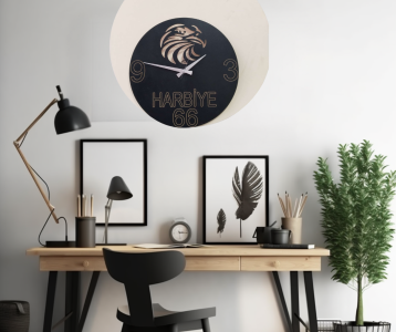 AHŞAP DUVAR SAATİ EV OFİS HER ALANDA KULLANABİLECEĞİZ ÖZEL TASARIM