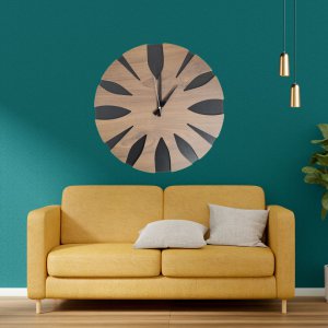 AHŞAP DUVAR SAATİ EV OFİS HER ALANDA KULLANABİLECEĞİZ ÖZEL TASARIM