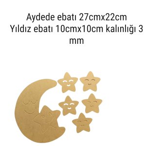 AHŞAP BOYANABİLİR ÇOCUK VE BEBEK ODASI  DUVAR KAPI SÜSÜ