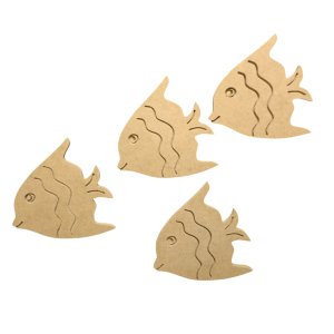 4'LÜ BALIK BOYANABİLİR HAM MDF