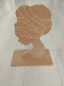 AFRİKALI KADIN BOYANABİLİR AHŞAP