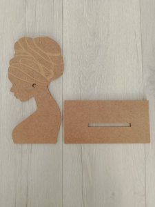 AFRİKALI KADIN BOYANABİLİR AHŞAP