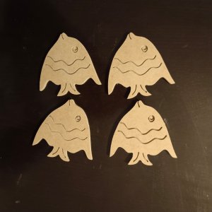 4'LÜ BALIK BOYANABİLİR HAM MDF