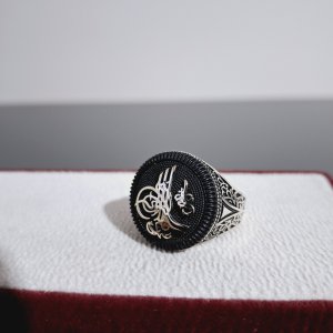 OSMANLI TUGRALI GÜMÜŞ YÜZÜK