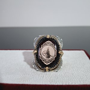 OSMANLI TUGRALI GÜMÜŞ YÜZÜK