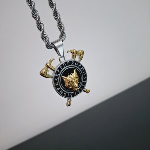 KURT BAŞLI ÇELİK KOLYE