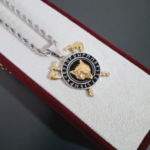 KURT BAŞLI ÇELİK KOLYE