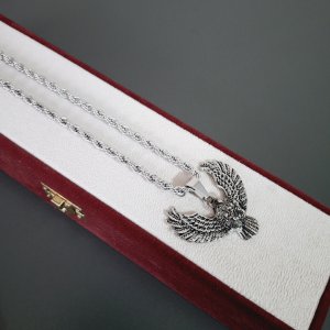 ÇELİK KARTAL MOTİFLİ KOLYE