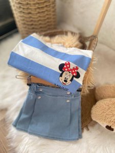 Mickey mouse kız şortlu etek takım