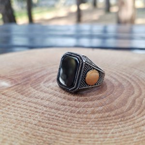 ONİKS TAŞLI GÜMÜŞ YÜZÜK