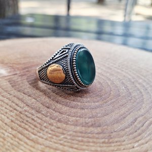 AKİK TAŞLI GÜMÜŞ YÜZÜK