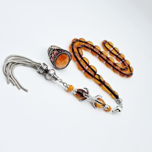 GÜMÜŞ YÜZÜK TESBİH KOMBİN