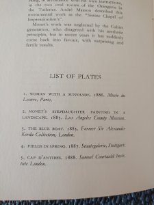 MONET - 1883 - 1926 THE LITTLE LIBRARY OF ART.