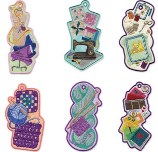 40 Adet Kitap Ayracı (ITH Nakış Desenleri)