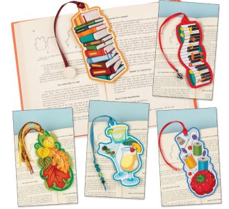 40 Adet Kitap Ayracı (ITH Nakış Desenleri)