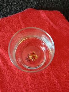 EL YAPIMI TASARIM KÖPEK FİGÜRLÜ CAM BARDAK.