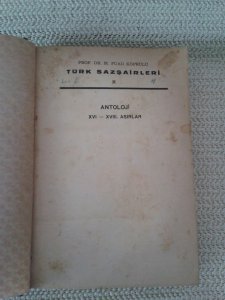 TÜRK SAZ ŞAİRLERİ ANTOLOJİ 2-3 Prof. Dr.Mehmet Fuad Köprülü