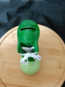 KOLEKSİYONLUK PORSELEN ÇOCUK BOTU FORMUNDA KUMBARA.