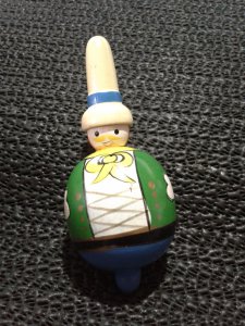 ESKİLERDEN AHŞAP FIRDÖNDÜ OYUNCAK VİNTAGE.