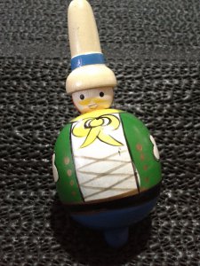 ESKİLERDEN AHŞAP FIRDÖNDÜ OYUNCAK VİNTAGE.