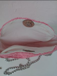 Örgü zincir askılı çanta